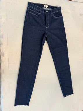 LAGENCE Skinny High-Rise Jeans in Dark Indigo SIZE 25